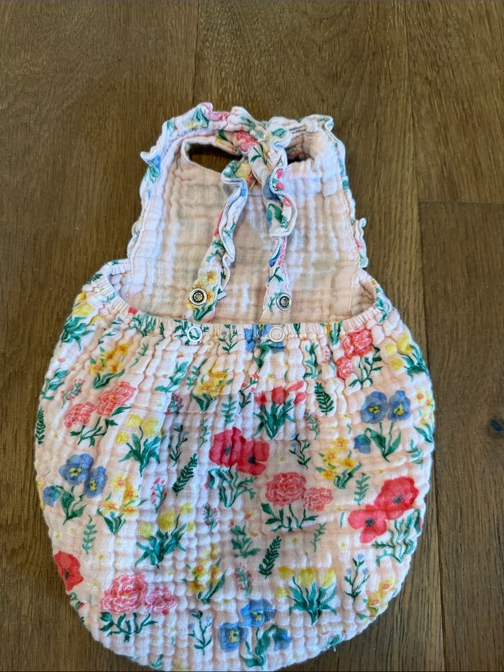 Angel Dear 100% Cotton Muslin Floral Bubble 3-6 months
